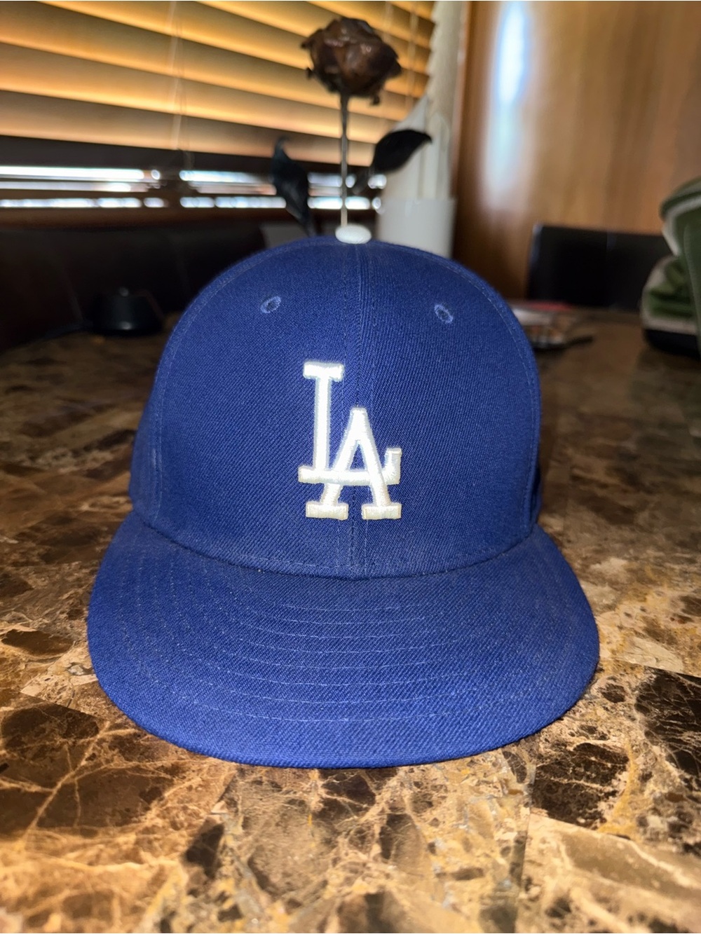 MLB Los Angeles Dodgers Blue Hat with White LA Logo
